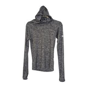 Nike Dri Fit Lightweight Athletic Workout Gym Hoodie Heather Gray Womens Size XS